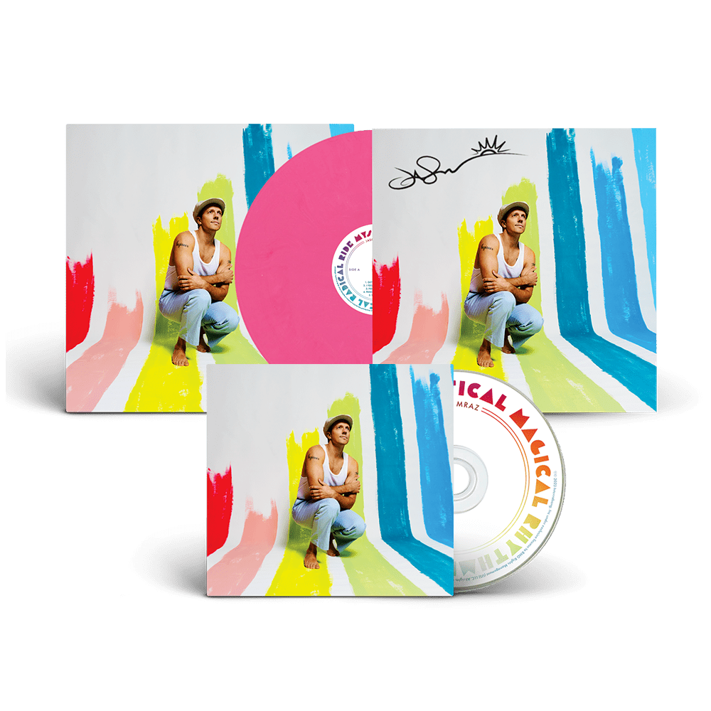 Mystical Magical Rhythmical Radical Ride Exclusive Pink Vinyl Inc. Signed Print + CD by Jazon Mraz