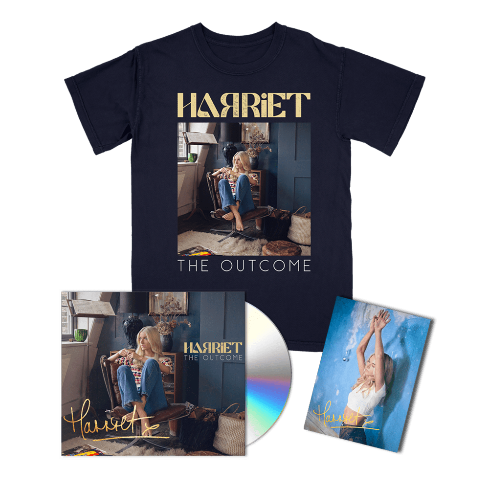 The Outcome Signed CD + Album T-Shirt + Signed Art Card by Harriet