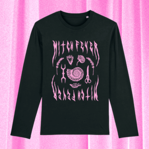 Mirrored Sweatshirt with Pink print by Witch Fever