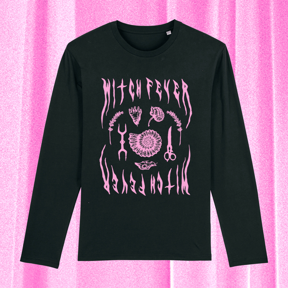 Mirrored Sweatshirt with Pink print by Witch Fever