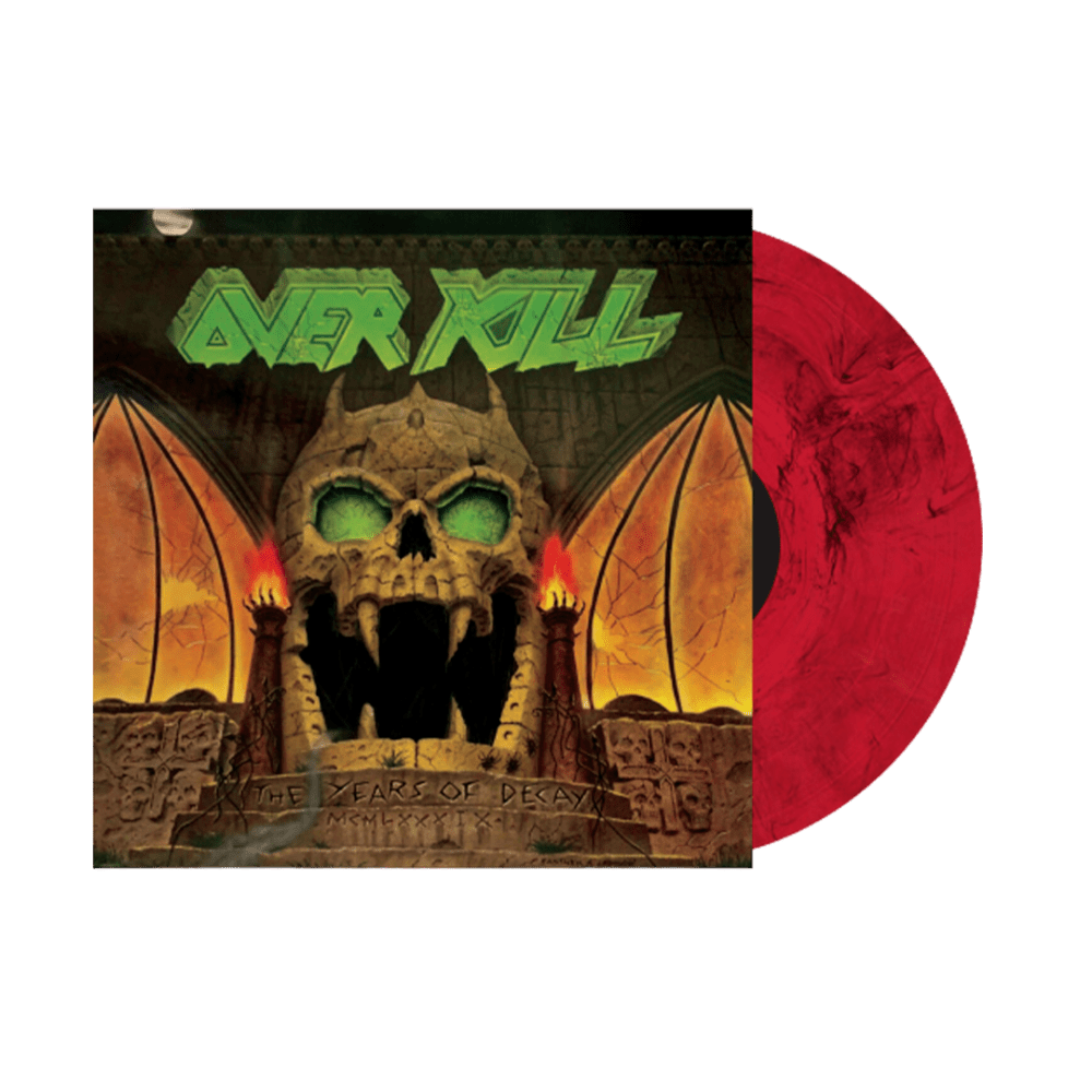 The Years Of Decay Red With Black Marble Vinyl by Overkill
