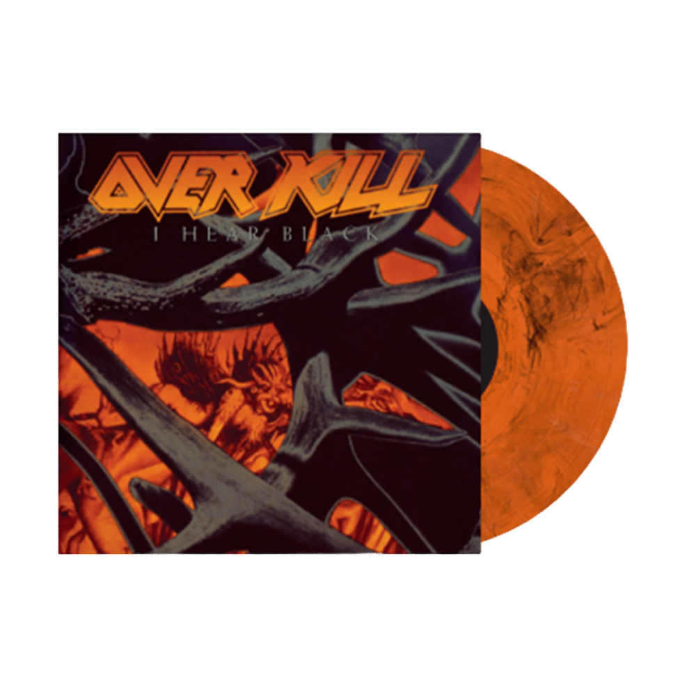 I Hear Black Orange With Black Marble Vinyl by Overkill