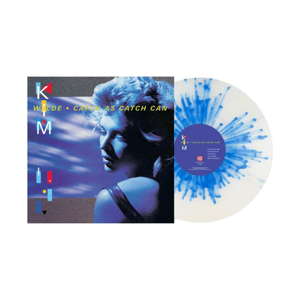 Catch As Catch Can Clear With Blue Splatter Vinyl by Kim Wilde