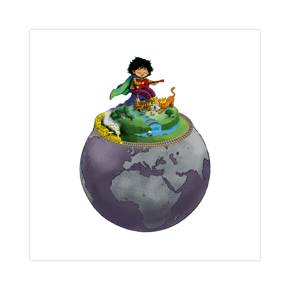 King of a Land Litho Print by Yusuf / Cat Stevens