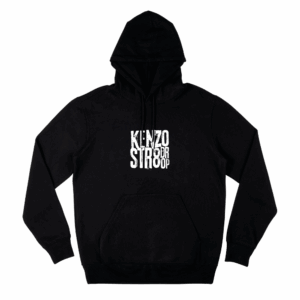 Black Kenzo Str8Drop Hoodie - Kenzo Str8Drop