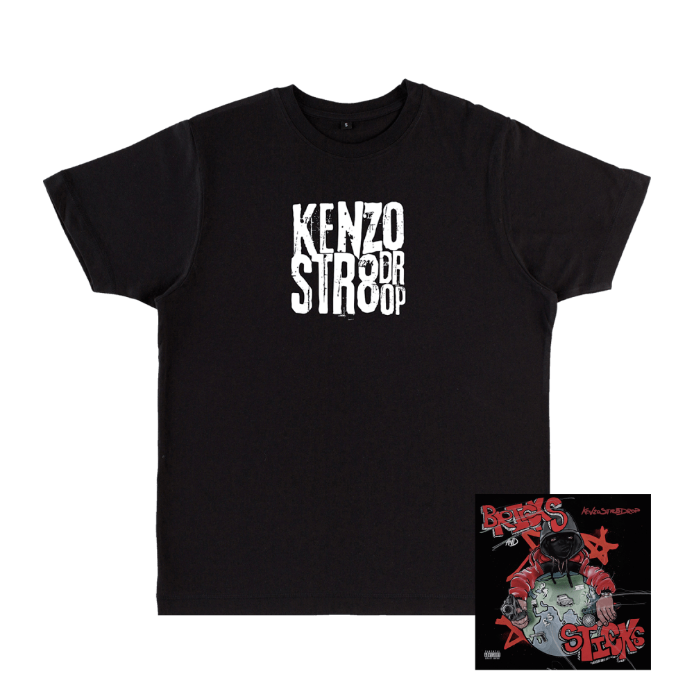 Black Kenzo Str8Drop T-Shirt + Digital Download by Kenzo Str8Drop