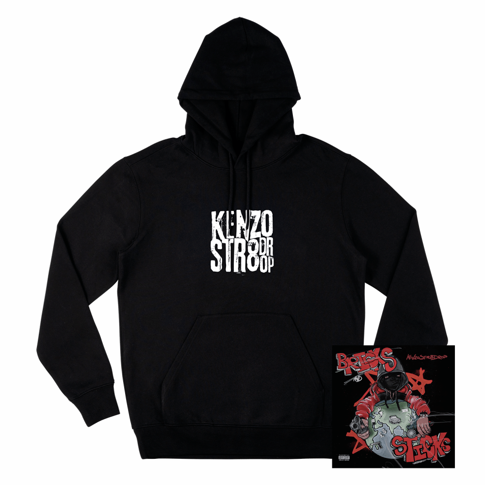 Black Kenzo Str8Drop Hoodie + Digital Download by Kenzo Str8Drop