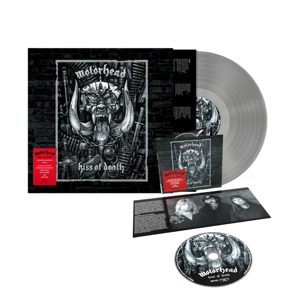 Kiss of Death Silver Vinyl + CD by Motörhead