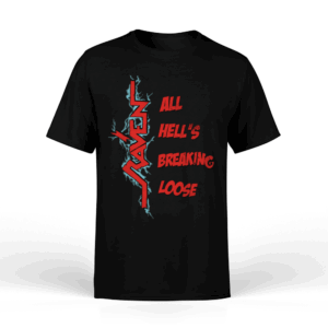 All Hell's Breaking Loose T-Shirt - Raven