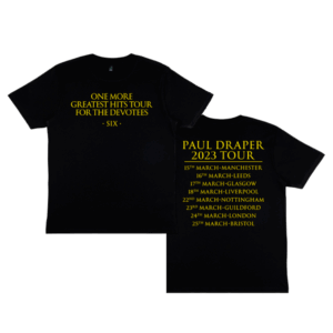 One More Greatest Hits Tour T-Shirt Black - Paul Draper