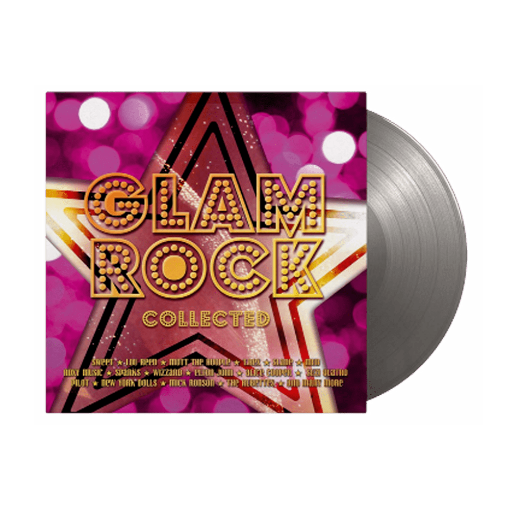 Glam Rock Collected Silver Double Heavyweight Vinyl by Various Artists