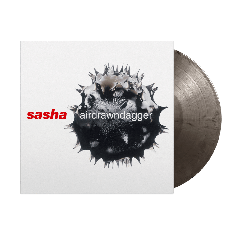Airdrawndagger Silver & Black Marbled Triple Heavyweight Vinyl by Sasha