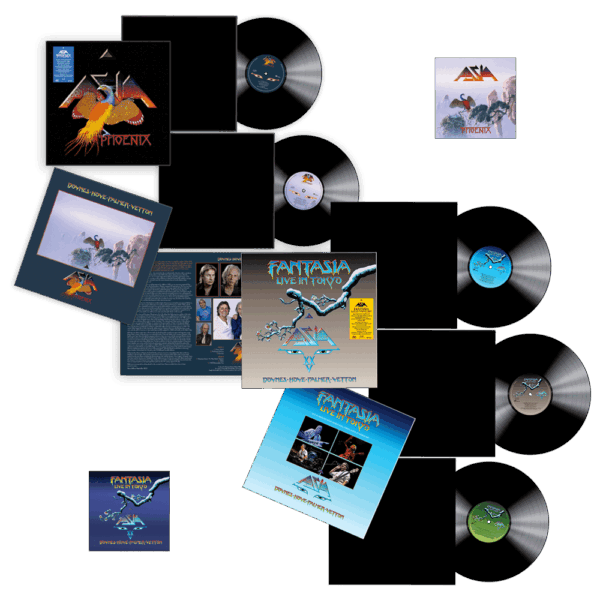 Phoenix 2LP & Fantasia, Live In Tokyo 2007 3LP with Exclusive Art Cards Signed By Carl Palmer and Geoff Downes - Asia