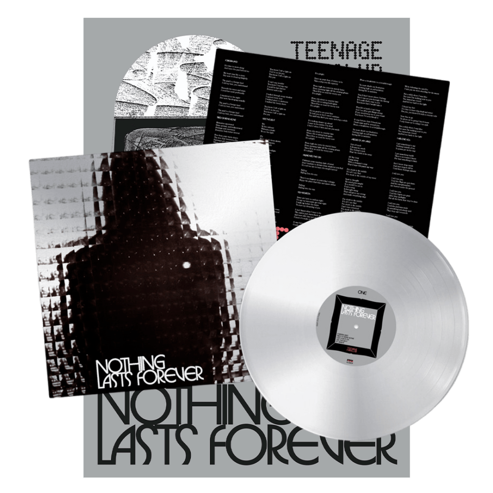Nothing Lasts Forever Silver Colour Vinyl (Signed) + Poster by Teenage Fanclub