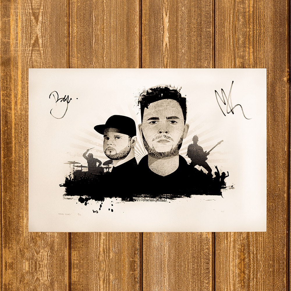 Royal Blood Limited Edition Signed Art Print by Music V Cancer