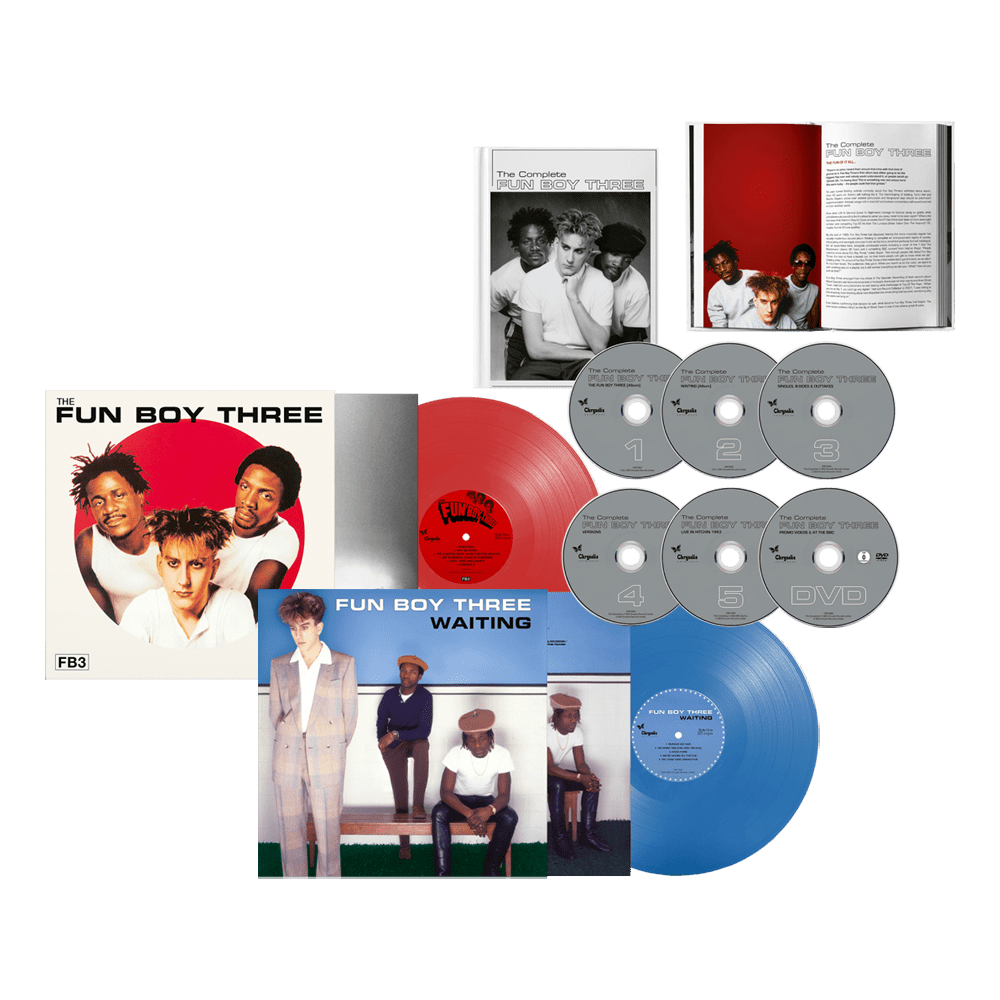 The Complete Fun Boy Three - 5CD/DVD Mediabook + Waiting - Remastered Blue Vinyl + The Fun Boy Three - Remastered Red Vinyl by Fun Boy Three