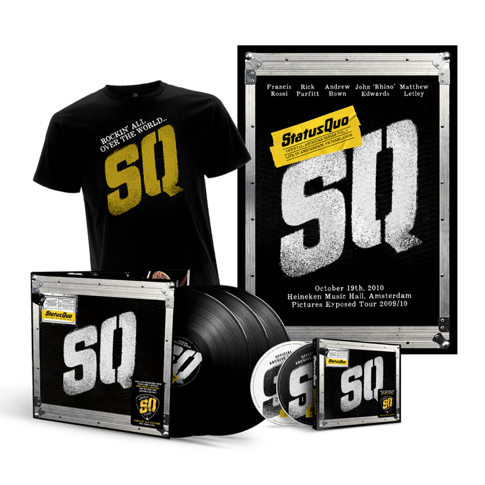 Official Archive Series Vol. 1 - Live In Amsterdam CD + Live In Amsterdam Triple Vinyl + T-Shirt + Poster by Status Quo