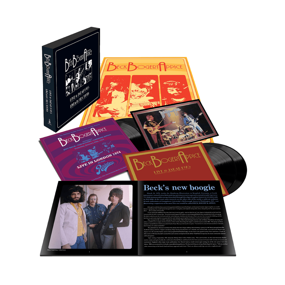 Live 1973 & 1974 4LP Vinyl by Beck, Bogert & Appice