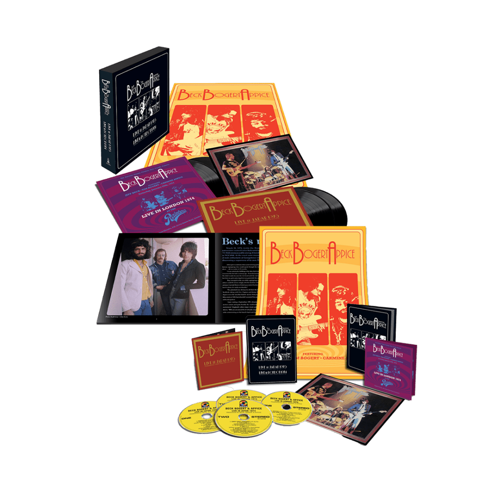 Live 1973 & 1974 4LP + 4CD by Beck, Bogert & Appice