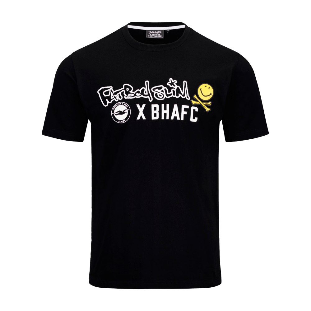 Adults Black BHAFC x FBS Tee by Fatboy Slim