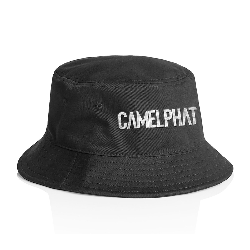 CamelPhat Logo Black Bucket Hat by CamelPhat
