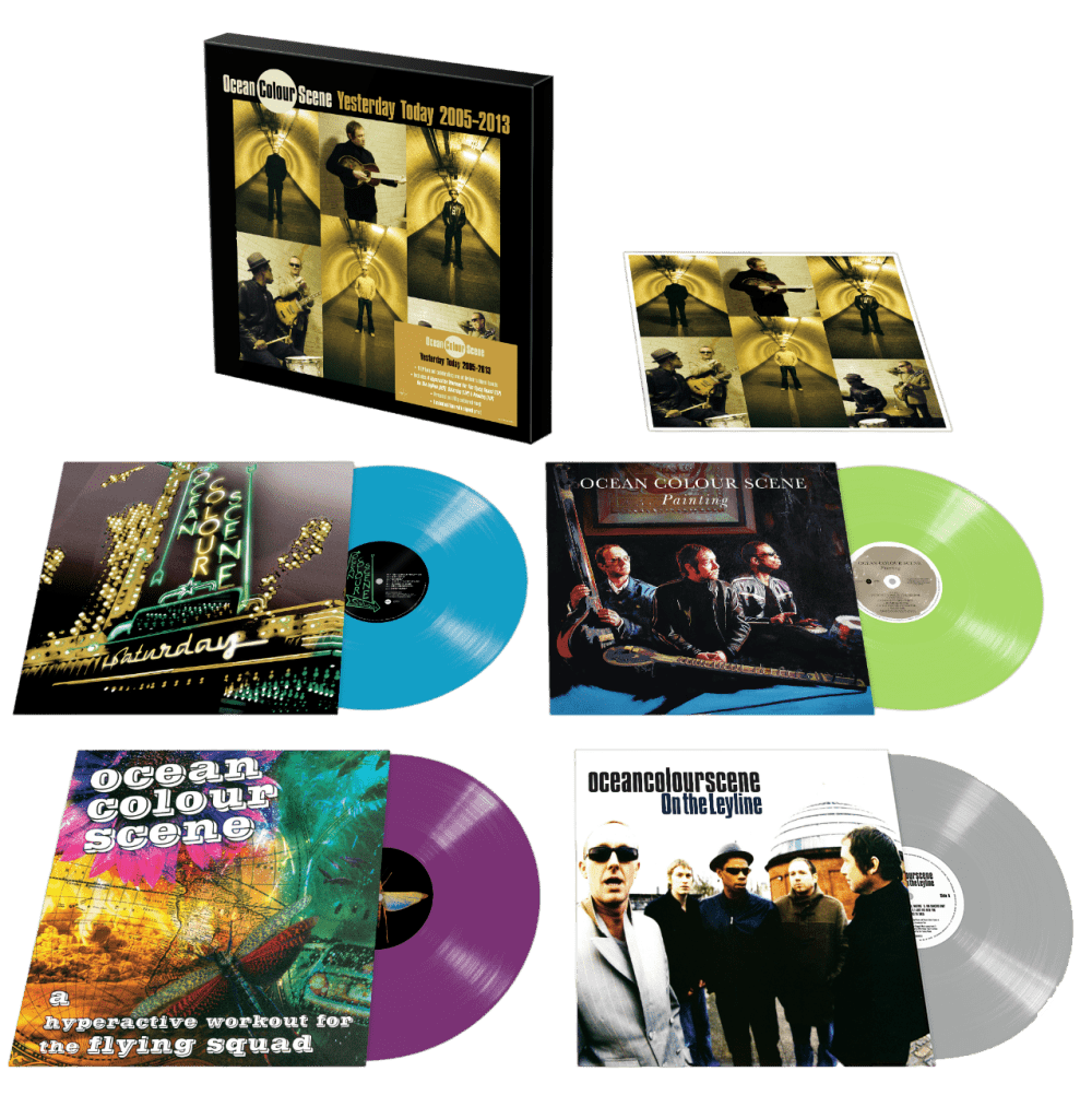 Yesterday Today 2005 - 2013 4LP Signed Boxset by Ocean Colour Scene