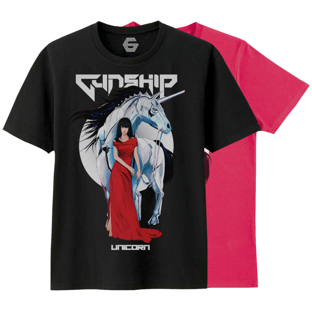Unicorn T-Shirt (Black or Pink) by GUNSHIP
