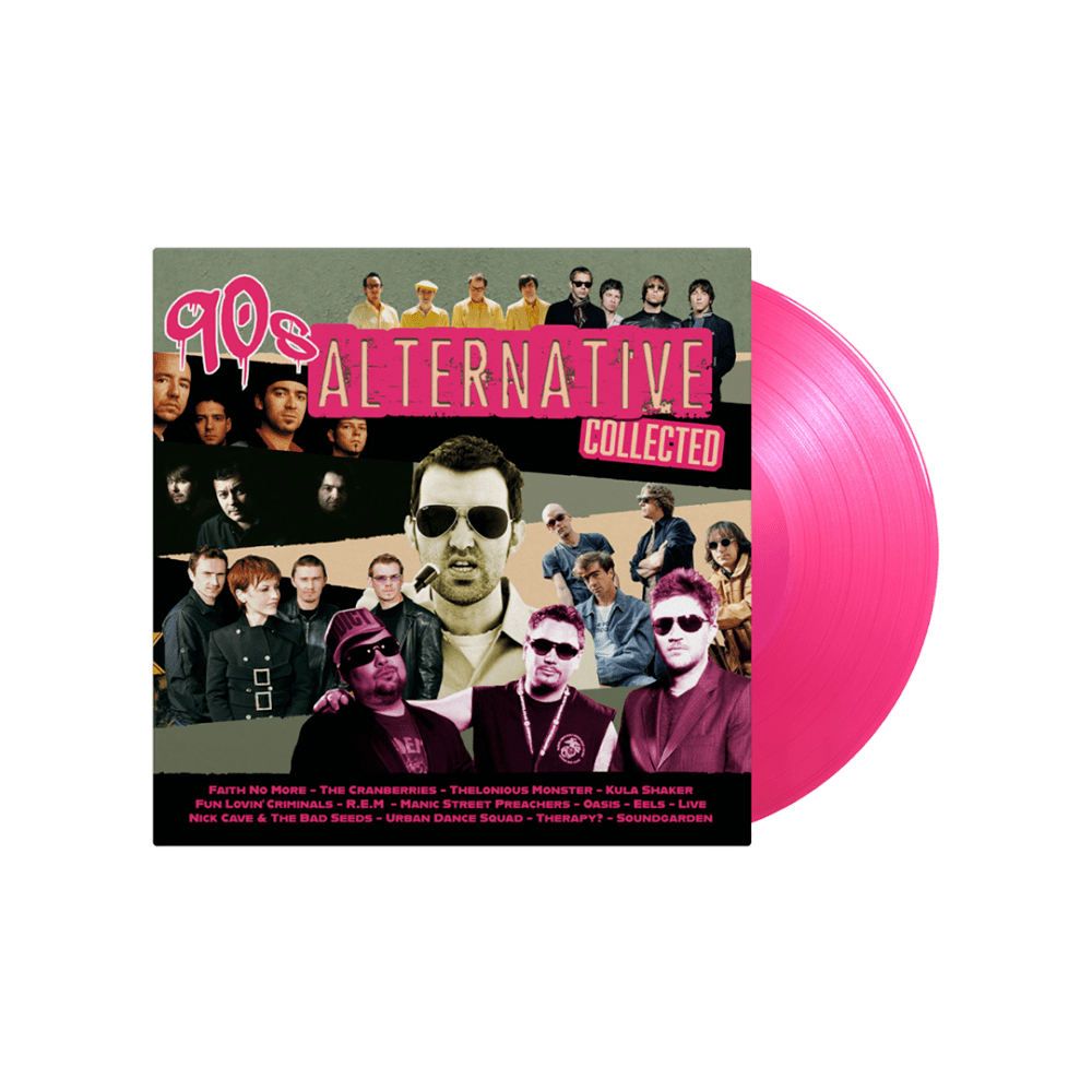 90's Alternative Collected Translucent Magenta Double Heavyweight Vinyl by Various Artists