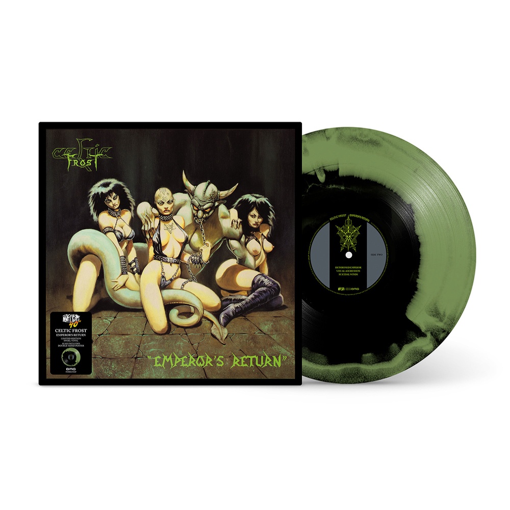 Emperors Return Green Black Swirl Vinyl by Celtic Frost