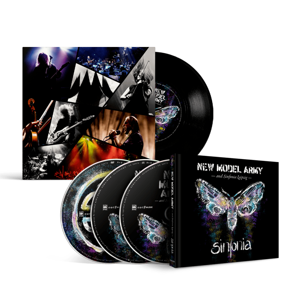 Sinfonia Ltd. 2CD+DVD Mediabook + Sinfonia Ltd. 7" Vinyl with ""Innocence"" (Side A) & ""Winter"" (Side B)" by New Model Army