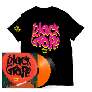 Orange Head Limited Edition Orange & Black 2LP Vinyl + Black T-Shirt + Postcard Set (Signed) by Black Grape