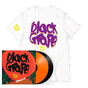 Orange Head Limited Edition Orange & Black 2LP Vinyl + White T-Shirt + Postcard Set (Signed) by Black Grape