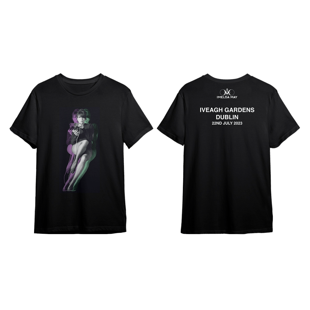 Black Iveagh Gardens Tee (Dated Back-Print) by Imelda May