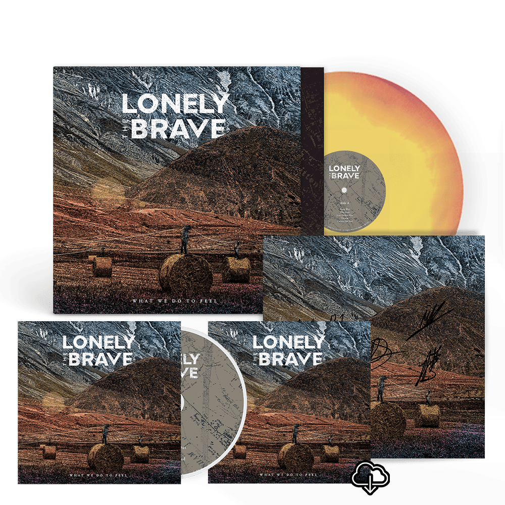 What We Do To Feel Opaque Yellow/Purple Colour Vinyl + CD + Download by Lonely The Brave