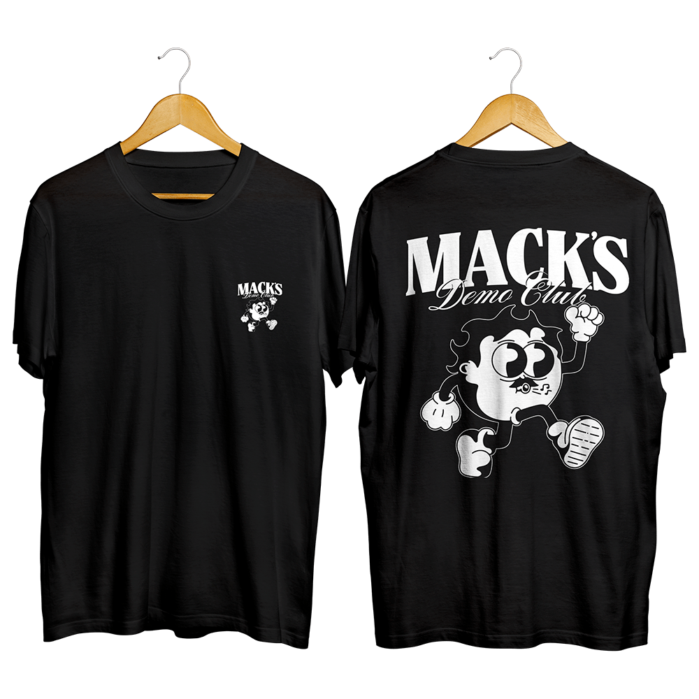 Demo Club Black Tee by Mackenzy Mackay