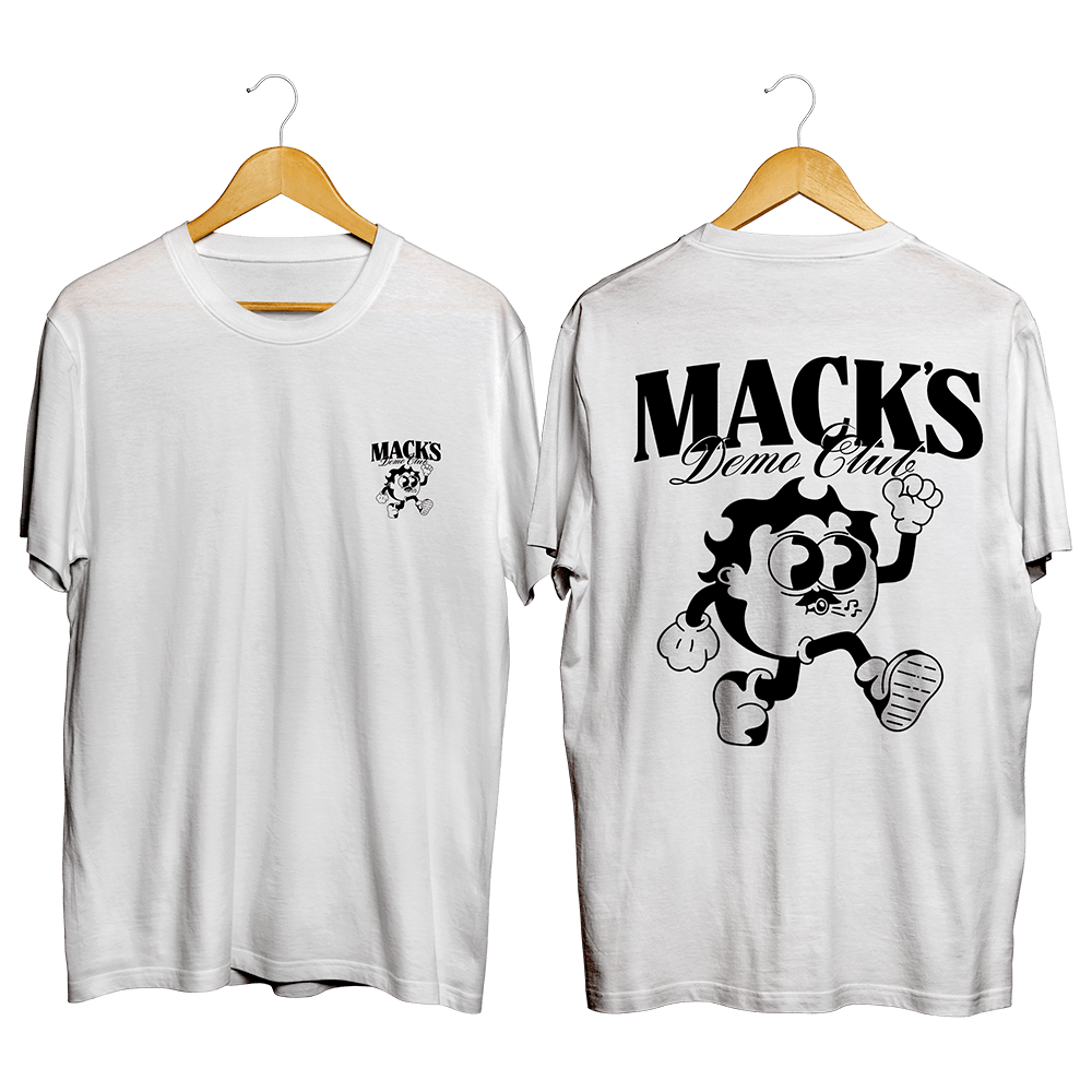 Demo Club White Tee by Mackenzy Mackay