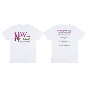 New Gold Dream - Live From Paisley Abbey White T-Shirt by Simple Minds