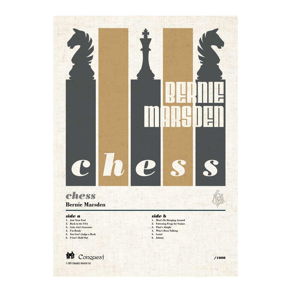 Chess - Limited Edition Numbered Lithographic Print by Bernie Marsden