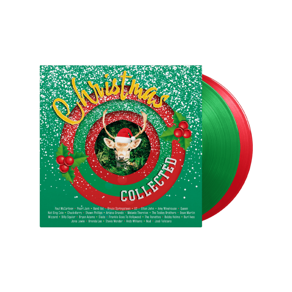 Christmas Collected Translucent Green & Red Double Heavyweight Vinyl by Various Artists
