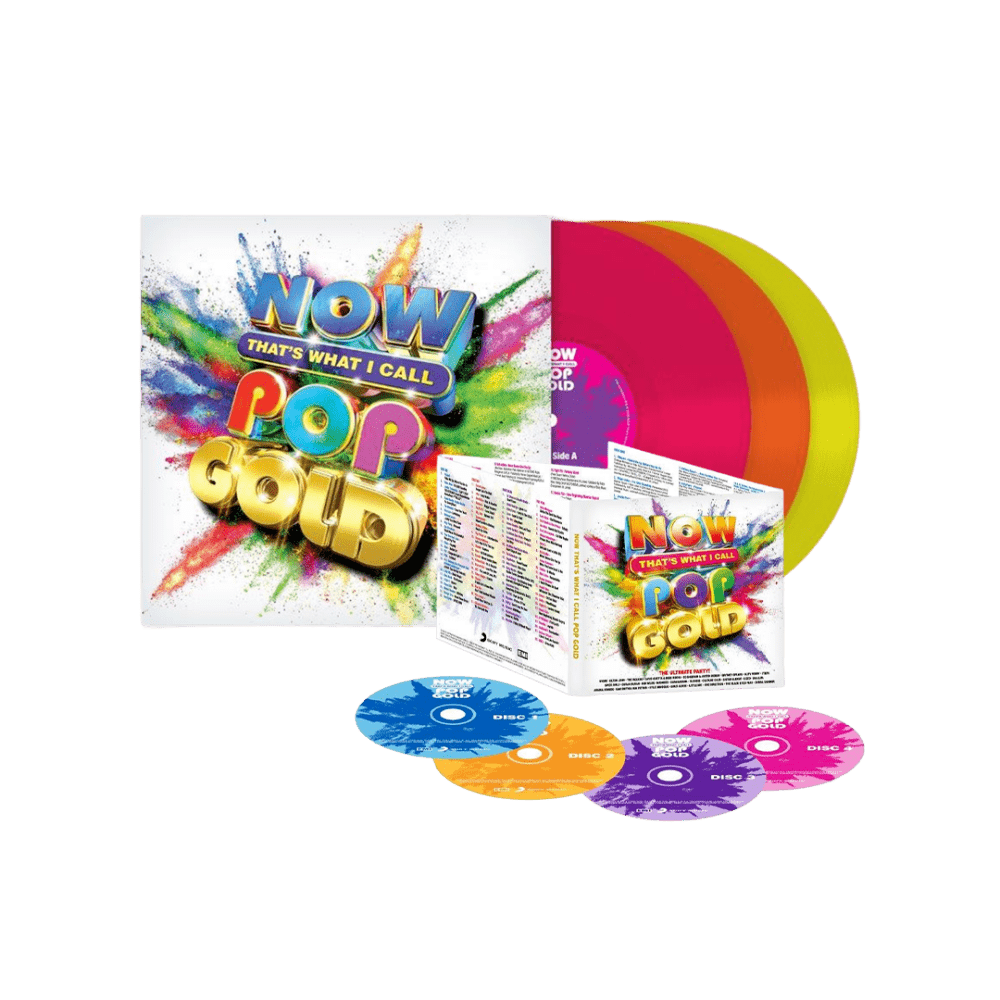 NOW That's What I Call Pop Gold 4CD + Coloured 3LP by Various Artists