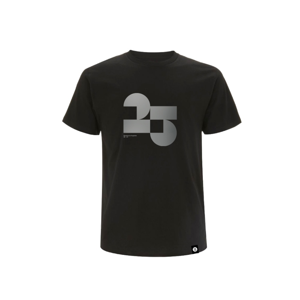 Bedrock 25 Mens T-Shirt (Black) by Bedrock Music