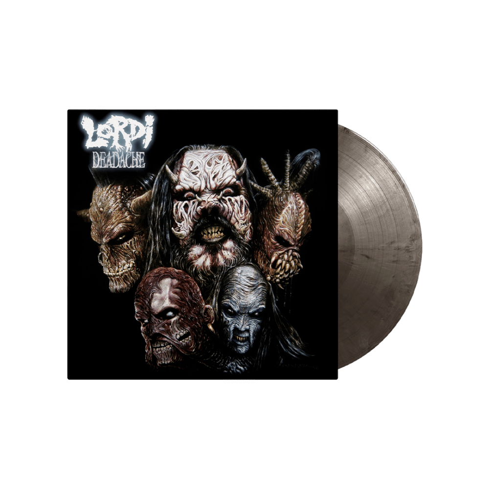 Deadache Silver & Black Marbled Heavyweight Vinyl by Lordi