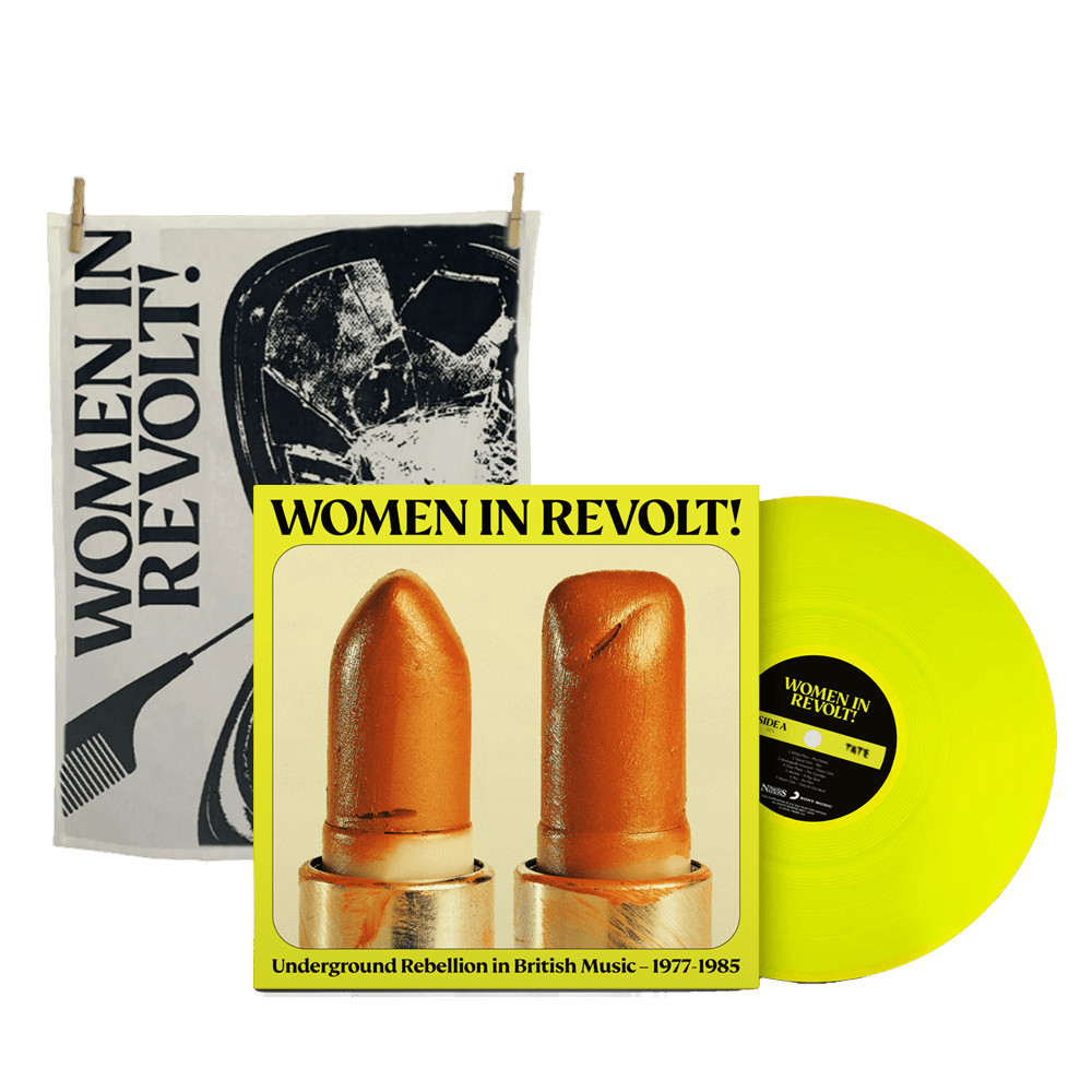 Women In Revolt! Neon Yellow Vinyl & Tea Towel by Women In Revolt!
