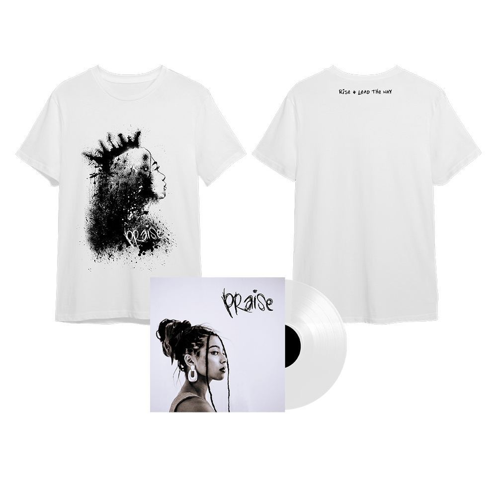 Praise White 7-inch Vinyl + Tee by Brooke Combe