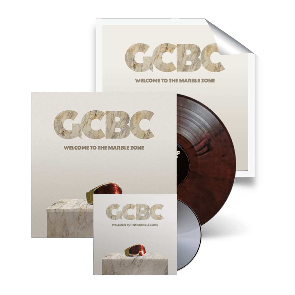 Welcome to the Marble Zone Signed Red Marble Vinyl + Signed CD by Good Cop Bad Cop