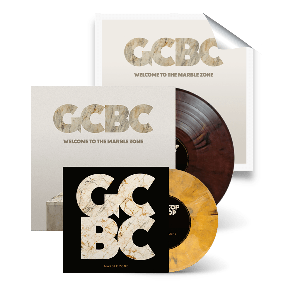 Welcome to the Marble Zone Signed Red Marble Vinyl + Marble Zone 7-Inch by Good Cop Bad Cop