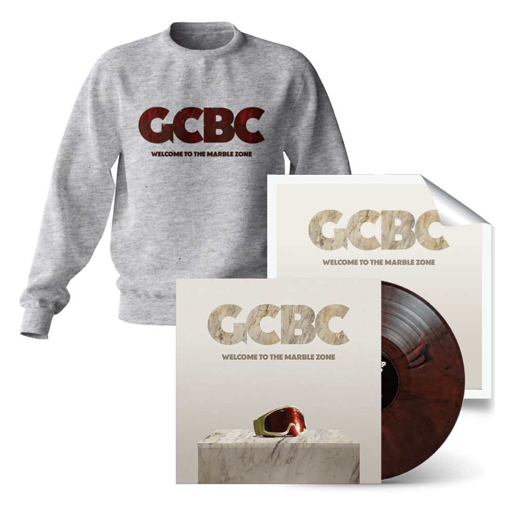 Welcome to the Marble Zone Red Marble Vinyl + Welcome To The Marble Zone Sweatshirt by Good Cop Bad Cop