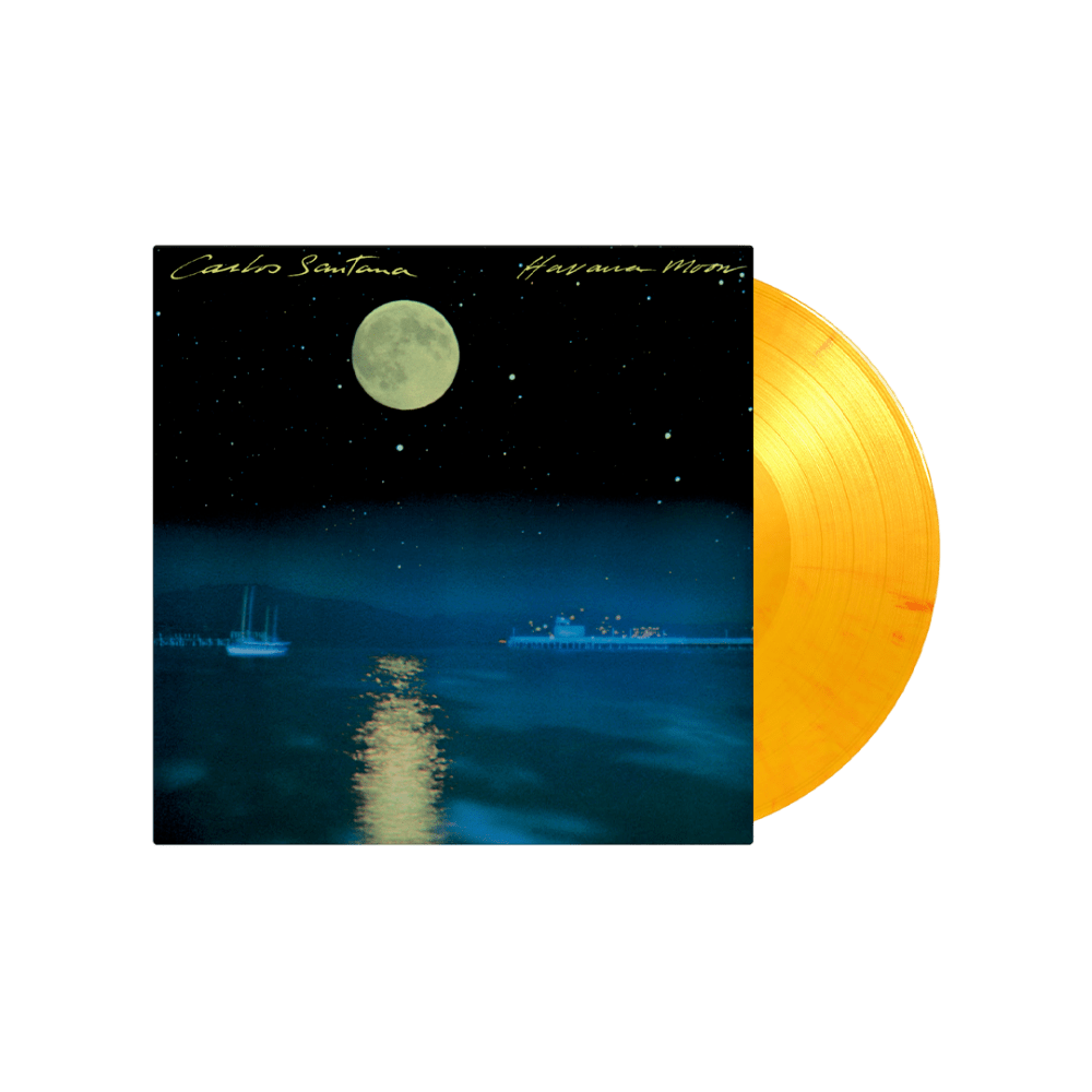 Havana Moon Yellow & Red Marbled Heavyweight Vinyl by Santana
