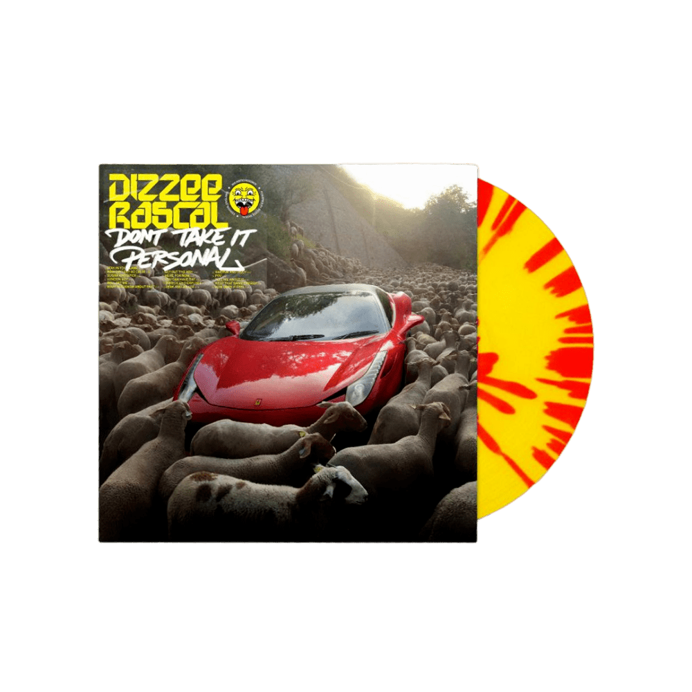 Don't Take It Personal Yellow Red Splatter Vinyl by Dizzee Rascal