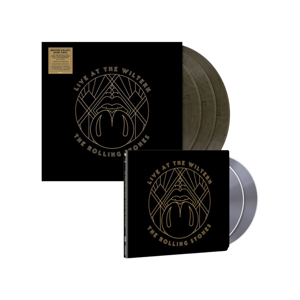Live At The Wiltern Black & Bronze Swirl Triple Vinyl + 2CD by The Rolling Stones